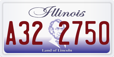 IL license plate A322750