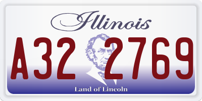IL license plate A322769