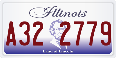 IL license plate A322779