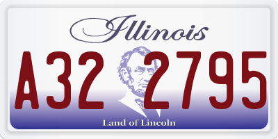 IL license plate A322795