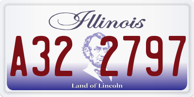 IL license plate A322797