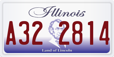 IL license plate A322814