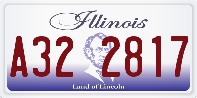 IL license plate A322817