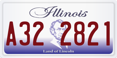 IL license plate A322821