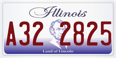 IL license plate A322825