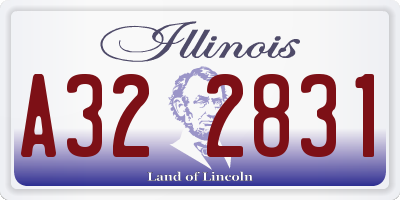 IL license plate A322831