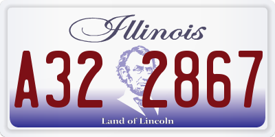 IL license plate A322867
