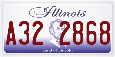 IL license plate A322868