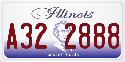 IL license plate A322888