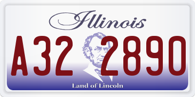 IL license plate A322890