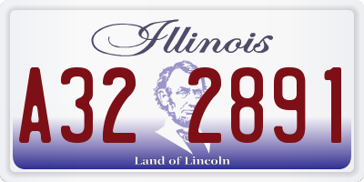 IL license plate A322891