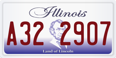 IL license plate A322907