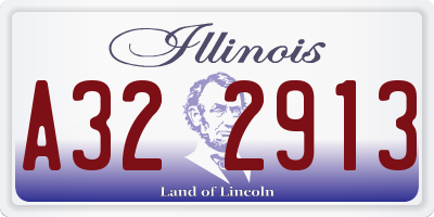 IL license plate A322913