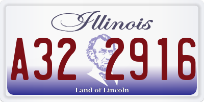 IL license plate A322916