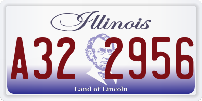 IL license plate A322956