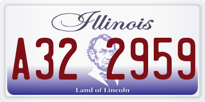 IL license plate A322959