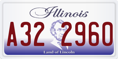 IL license plate A322960