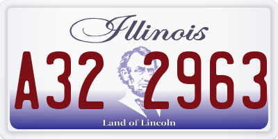 IL license plate A322963