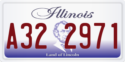 IL license plate A322971
