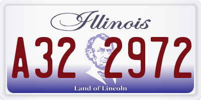 IL license plate A322972