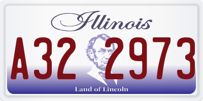 IL license plate A322973