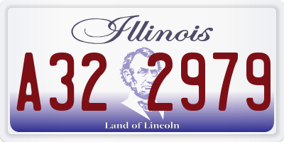 IL license plate A322979