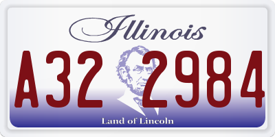 IL license plate A322984