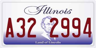 IL license plate A322994