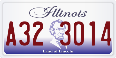 IL license plate A323014