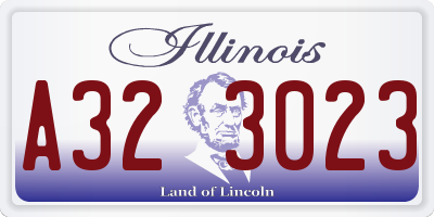 IL license plate A323023
