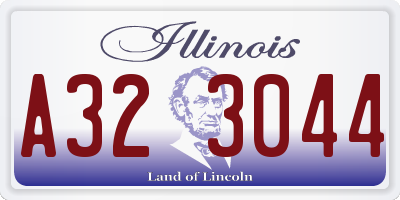 IL license plate A323044