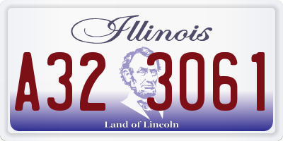 IL license plate A323061
