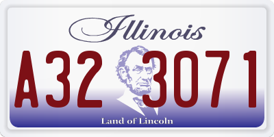 IL license plate A323071