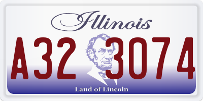 IL license plate A323074