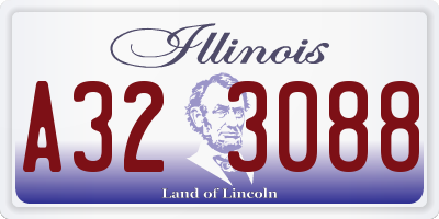 IL license plate A323088
