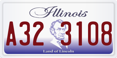 IL license plate A323108