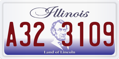 IL license plate A323109