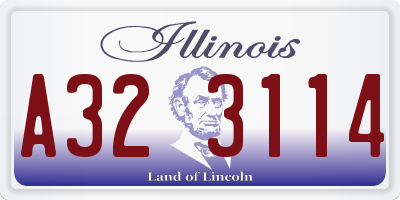 IL license plate A323114