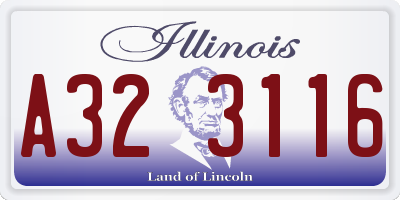 IL license plate A323116