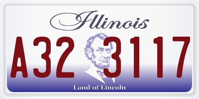 IL license plate A323117