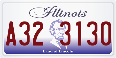 IL license plate A323130