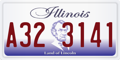 IL license plate A323141