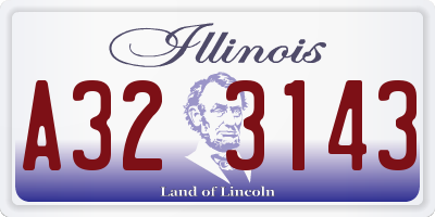 IL license plate A323143