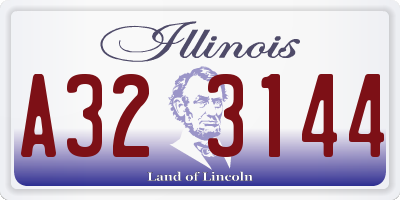 IL license plate A323144