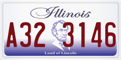 IL license plate A323146