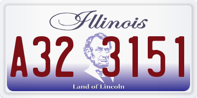 IL license plate A323151
