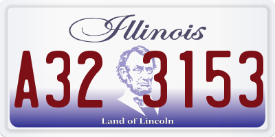 IL license plate A323153