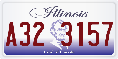 IL license plate A323157
