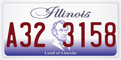 IL license plate A323158