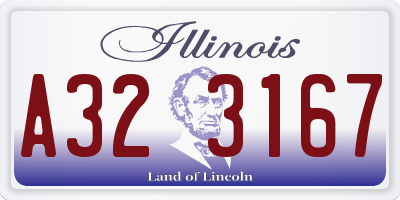 IL license plate A323167